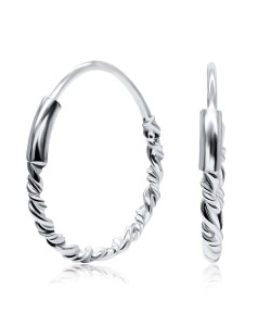 Ruckle Silver Hoop Earring HO-1527